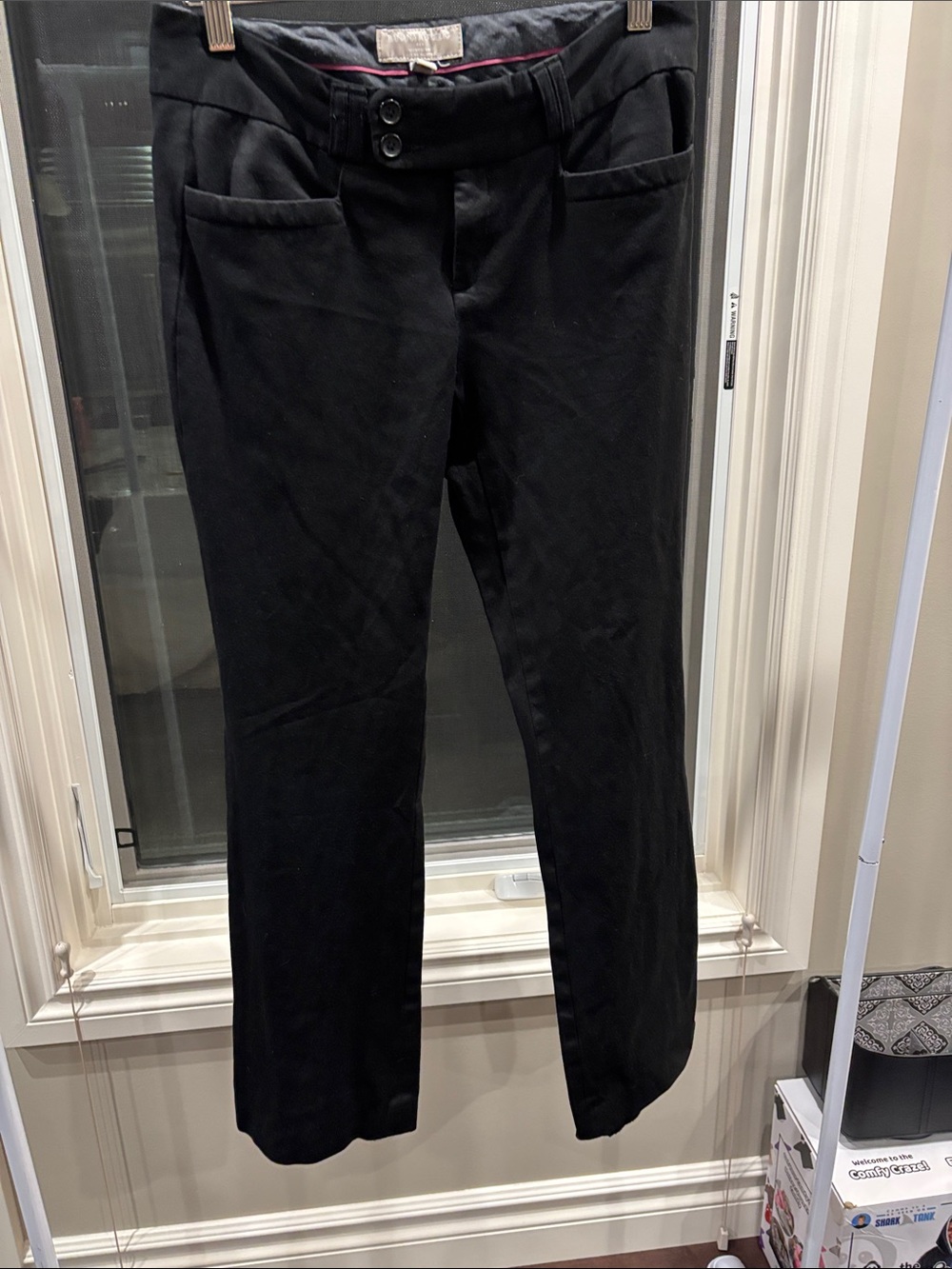 Banana Republic Black Straight-Leg Women's Pants